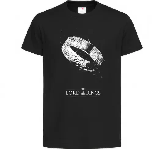 Детская футболка The king of the rings Черный фото