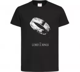 Детская футболка The king of the rings Черный фото