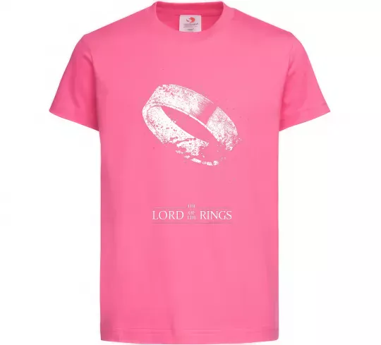 Детская футболка The king of the rings Ярко-розовый фото