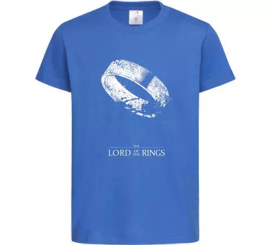 Детская футболка The king of the rings Ярко-синий фото