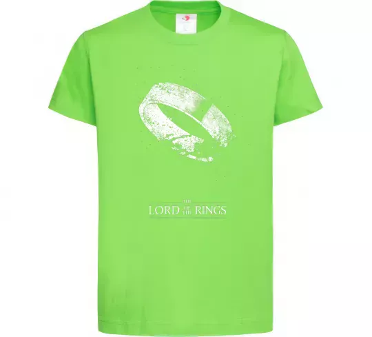 Детская футболка The king of the rings Лаймовый фото