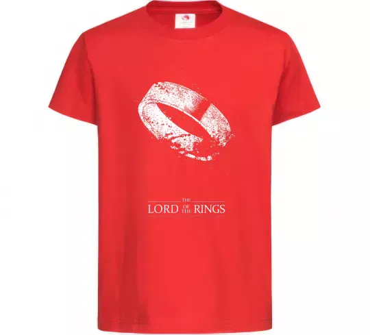 Детская футболка The king of the rings Красный фото