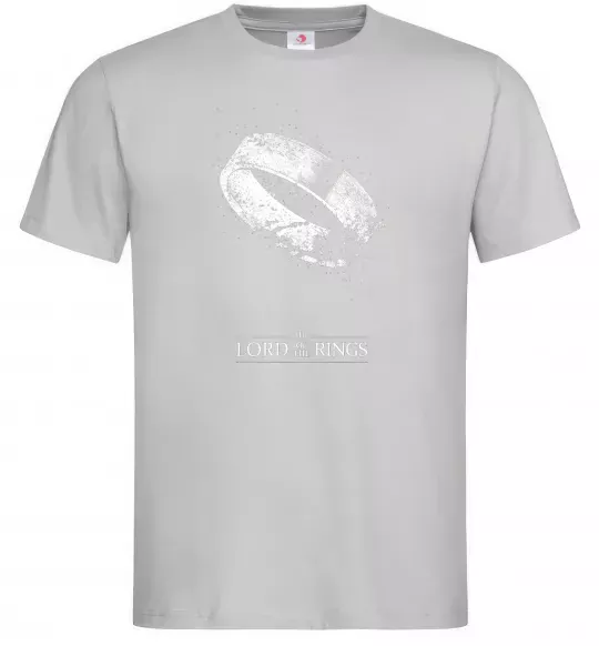 Чоловіча футболка The king of the rings Сірий фото