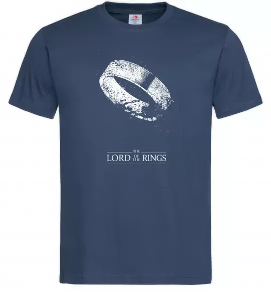 Чоловіча футболка The king of the rings Темно-синій фото