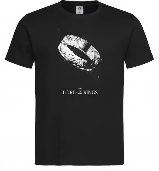 Чоловіча футболка The king of the rings Чорний фото