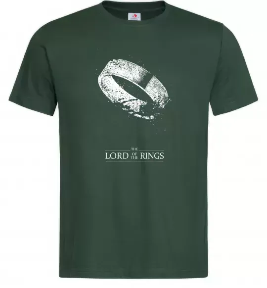 Чоловіча футболка The king of the rings Темно-зелений фото