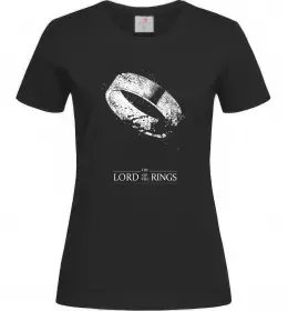 Женская футболка Володар перстнів арт Черный фото