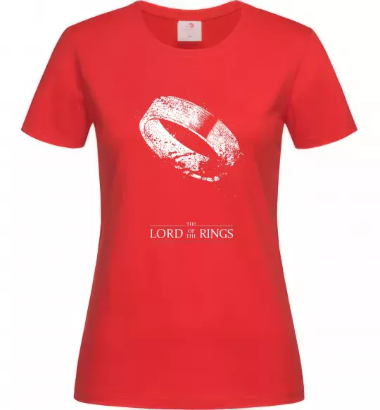 Женская футболка The king of the rings Красный фото
