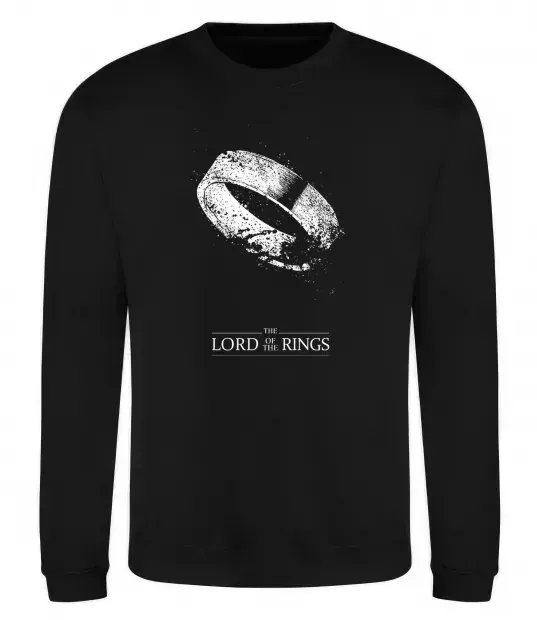 Світшот The king of the rings Чорний фото