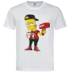 Чоловіча футболка Supreme Bart Білий Чоловіча футболка Supreme Bart Білий фото