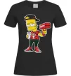 Женская футболка Supreme Bart Черный Женская футболка Supreme Bart Черный фото