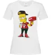 Женская футболка Supreme Bart Белый Женская футболка Supreme Bart Белый фото