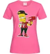 Женская футболка Supreme Bart Ярко-розовый Женская футболка Supreme Bart Ярко-розовый фото