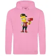 Чоловіча толстовка (худі) Supreme Bart Рожевий фото