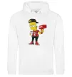 Женская толстовка (худи) Supreme Bart Белый фото