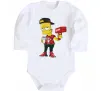 Детский боди Supreme Bart Белый фото