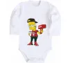 Дитячий бодік Supreme Bart Білий фото