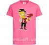 Дитяча футболка Supreme Bart Яскраво-рожевий фото