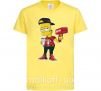 Детская футболка Supreme Bart Лимонный фото