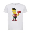 Детская футболка Supreme Bart Белый фото