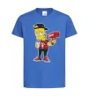 Детская футболка Supreme Bart Ярко-синий фото