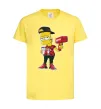 Детская футболка Supreme Bart Лимонный фото