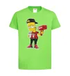 Детская футболка Supreme Bart Лаймовый фото
