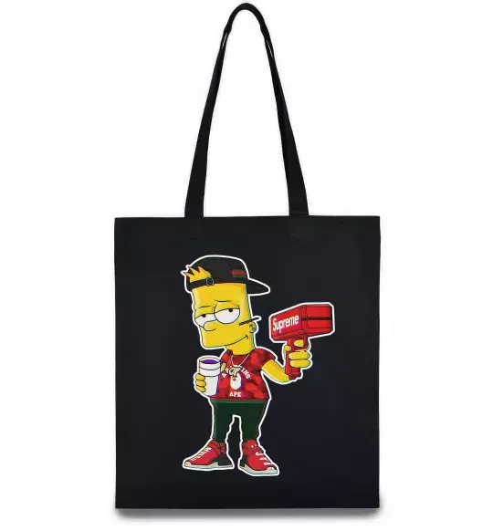 Эко-сумка Supreme Bart Черный фото