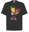 Футболка Оверсайз Supreme Bart Черный фото