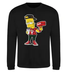 Світшот Supreme Bart Чорний фото