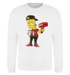 Світшот Supreme Bart Білий фото