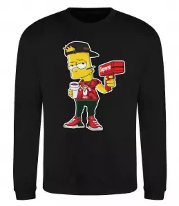 Свитшот Supreme Bart Черный фото