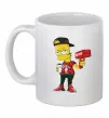 Чашка керамическая Supreme Bart Белый фото