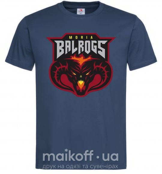 Чоловіча футболка Moria Balrogs Темно-синій фото