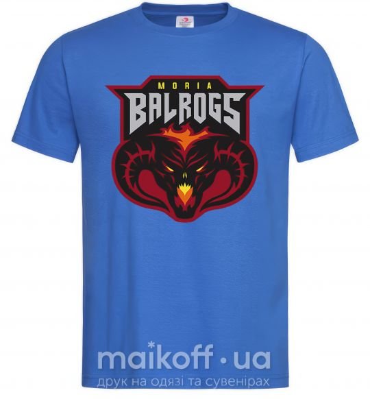 Чоловіча футболка Moria Balrogs Яскраво-синій фото