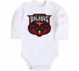 Дитячий бодік Moria Balrogs Білий фото