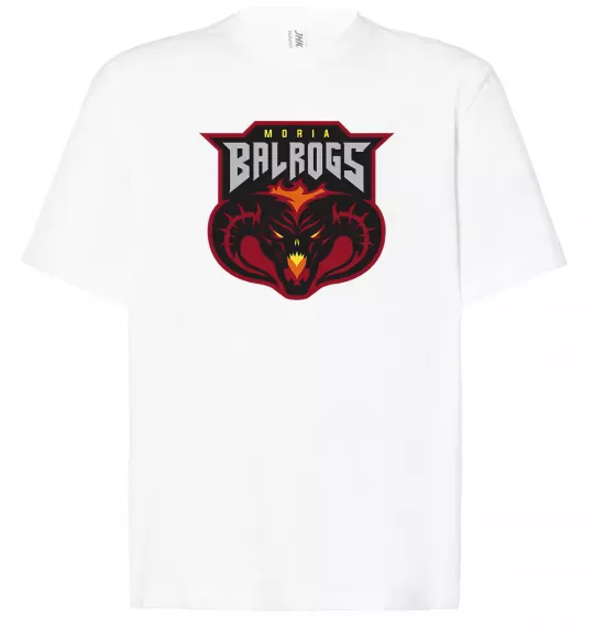 Футболка Оверсайз Moria Balrogs Білий фото