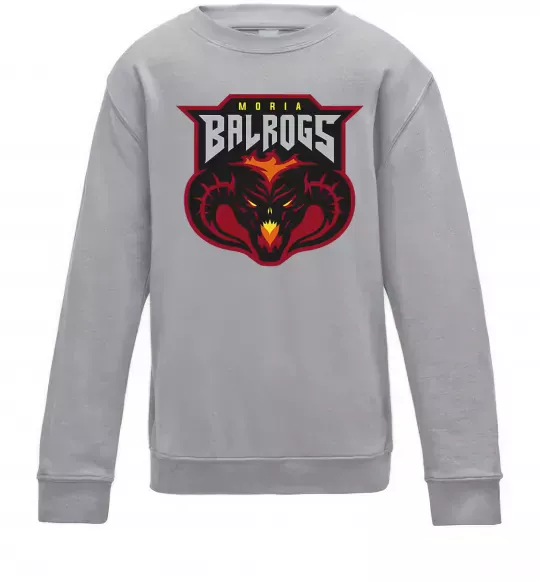 Дитячий світшот Moria Balrogs Сірий меланж фото