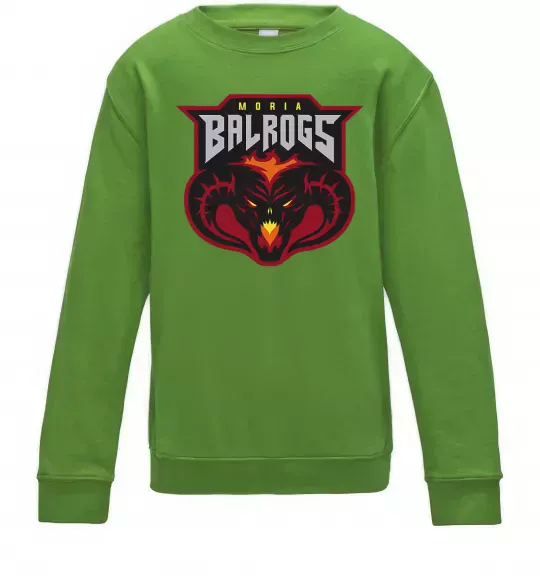 Дитячий світшот Moria Balrogs Лаймовий фото