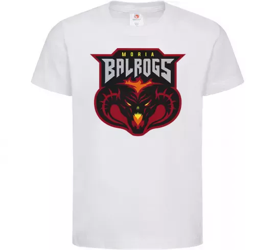 Дитяча футболка Moria Balrogs Білий фото