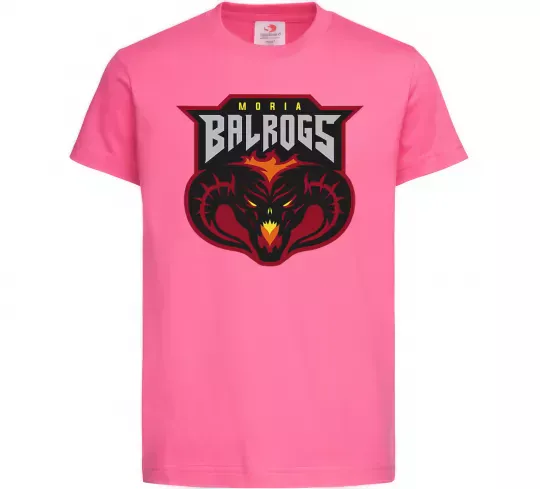 Дитяча футболка Moria Balrogs Яскраво-рожевий фото