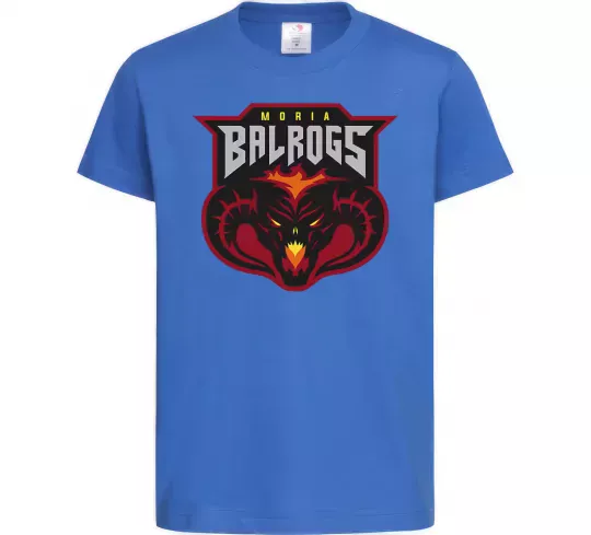 Дитяча футболка Moria Balrogs Яскраво-синій фото