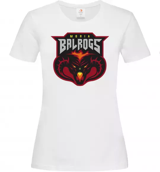 Женская футболка Moria Balrogs Белый фото
