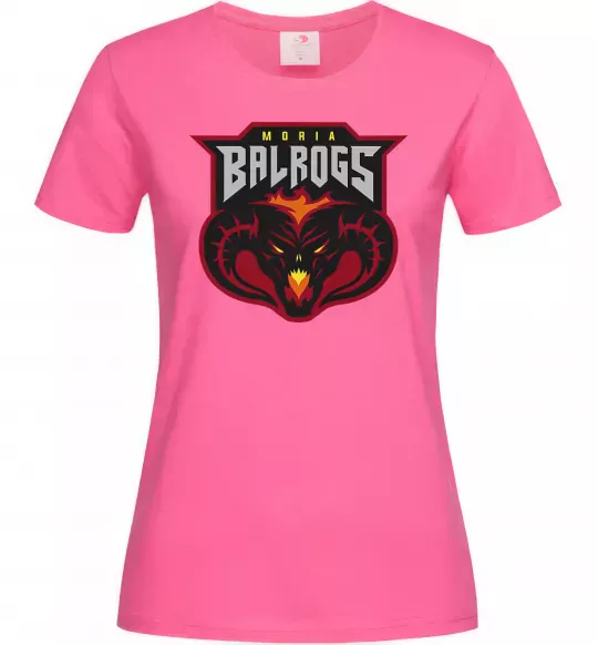 Женская футболка Moria Balrogs Ярко-розовый фото