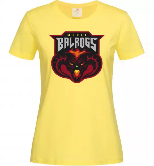 Женская футболка Moria Balrogs Лимонный фото