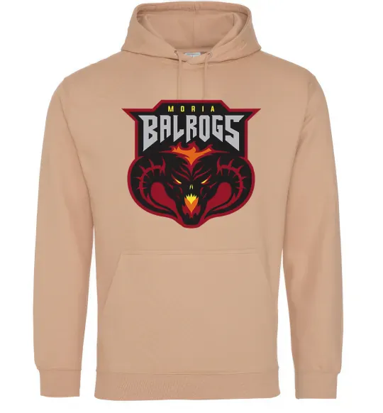 Чоловіча толстовка (худі) Moria Balrogs Пісочний фото