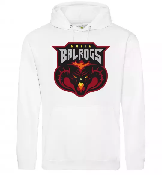 Женская толстовка (худи) Moria Balrogs Белый фото