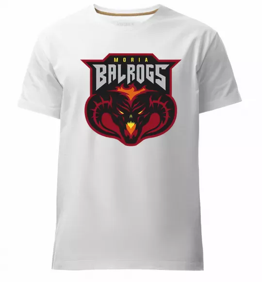 Чоловіча преміум футболка Moria Balrogs Білий фото