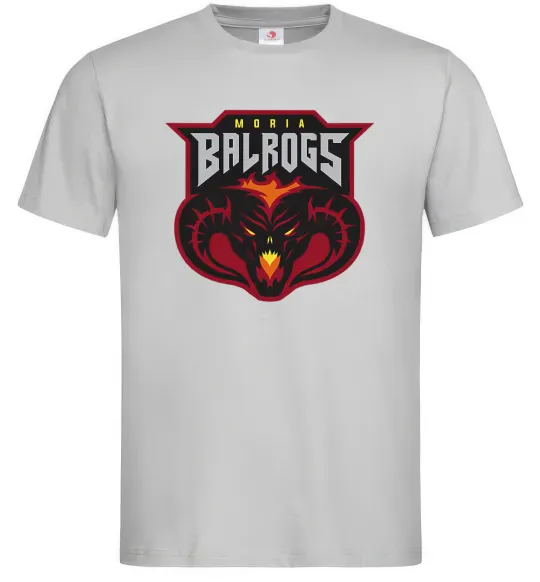 Чоловіча футболка Moria Balrogs Сірий фото