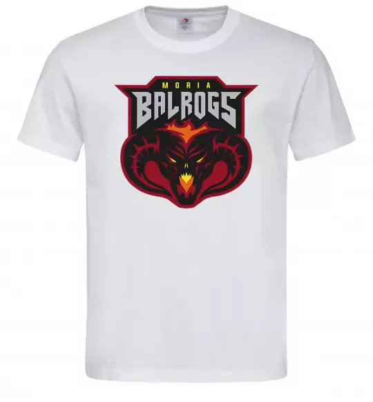 Чоловіча футболка Moria Balrogs Білий фото